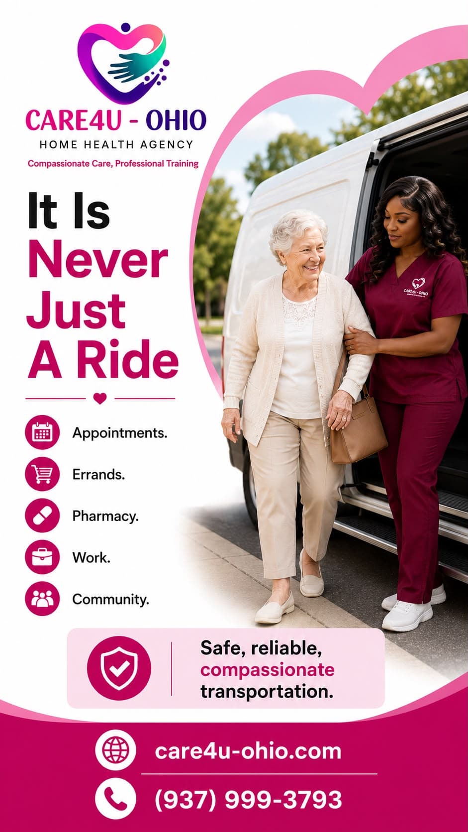 Care4U-Ohio transportation it is never just a ride flyer